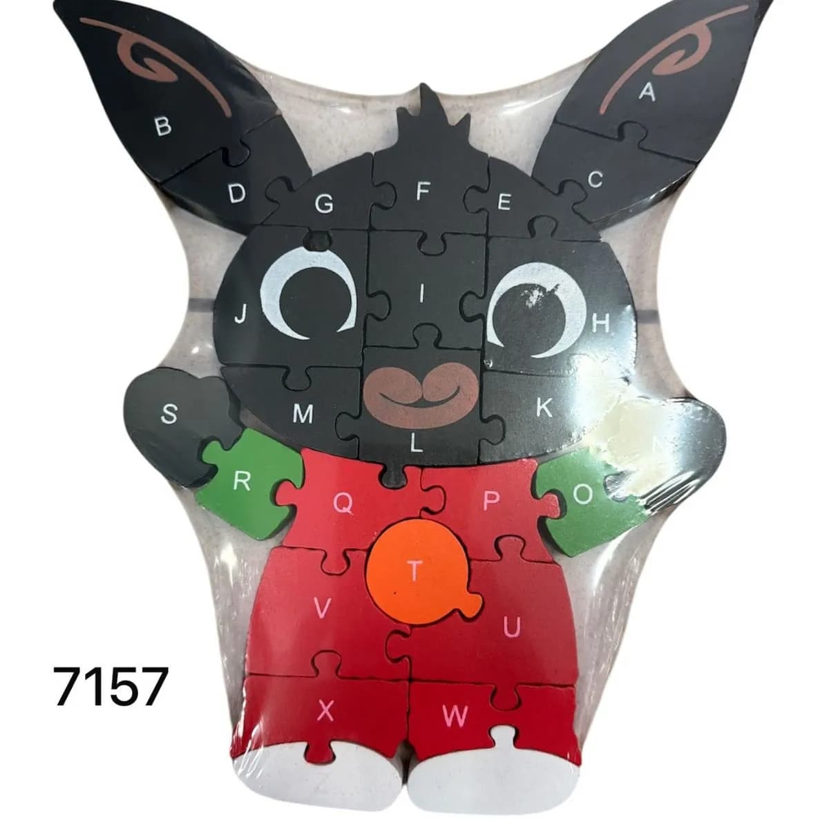 Puzzle Drewniane Alfabet z Postacią 7157