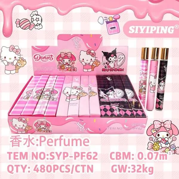 Perfumetki 35ml SYP-PFG62 z motywem donut i Hello Kitty