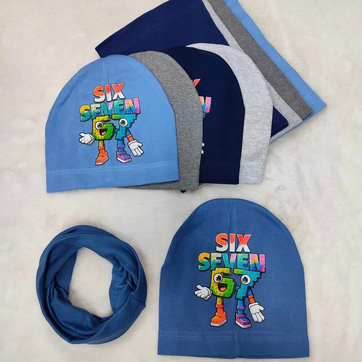 Komplet Czapka Komin dla Dzieci 48-52