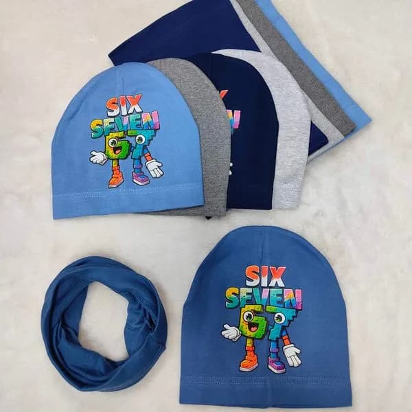 Komplet Czapka Komin dla Dzieci 48-52