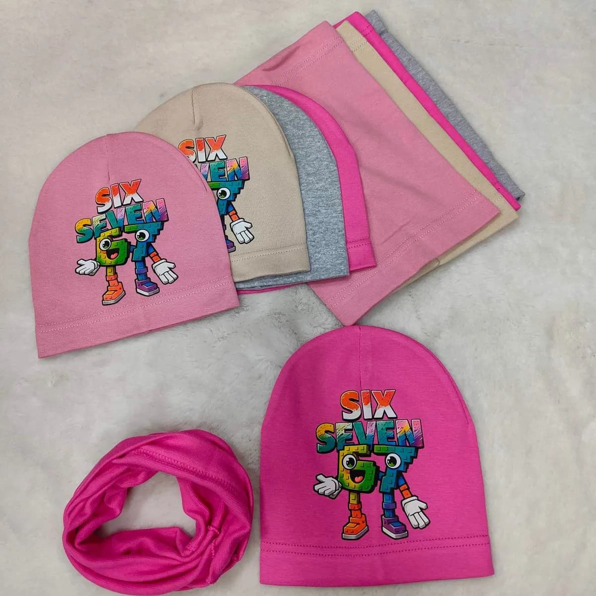 Komplet Czapka Komin dla Dzieci 48-52