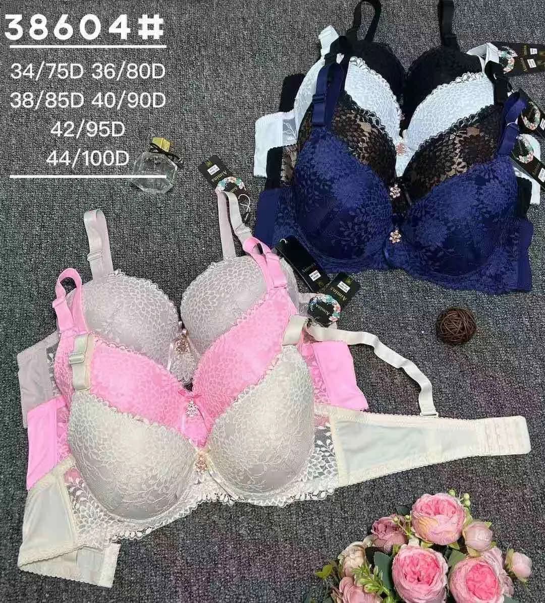 Biustonosz damski koronkowy 34/75D-44/100D