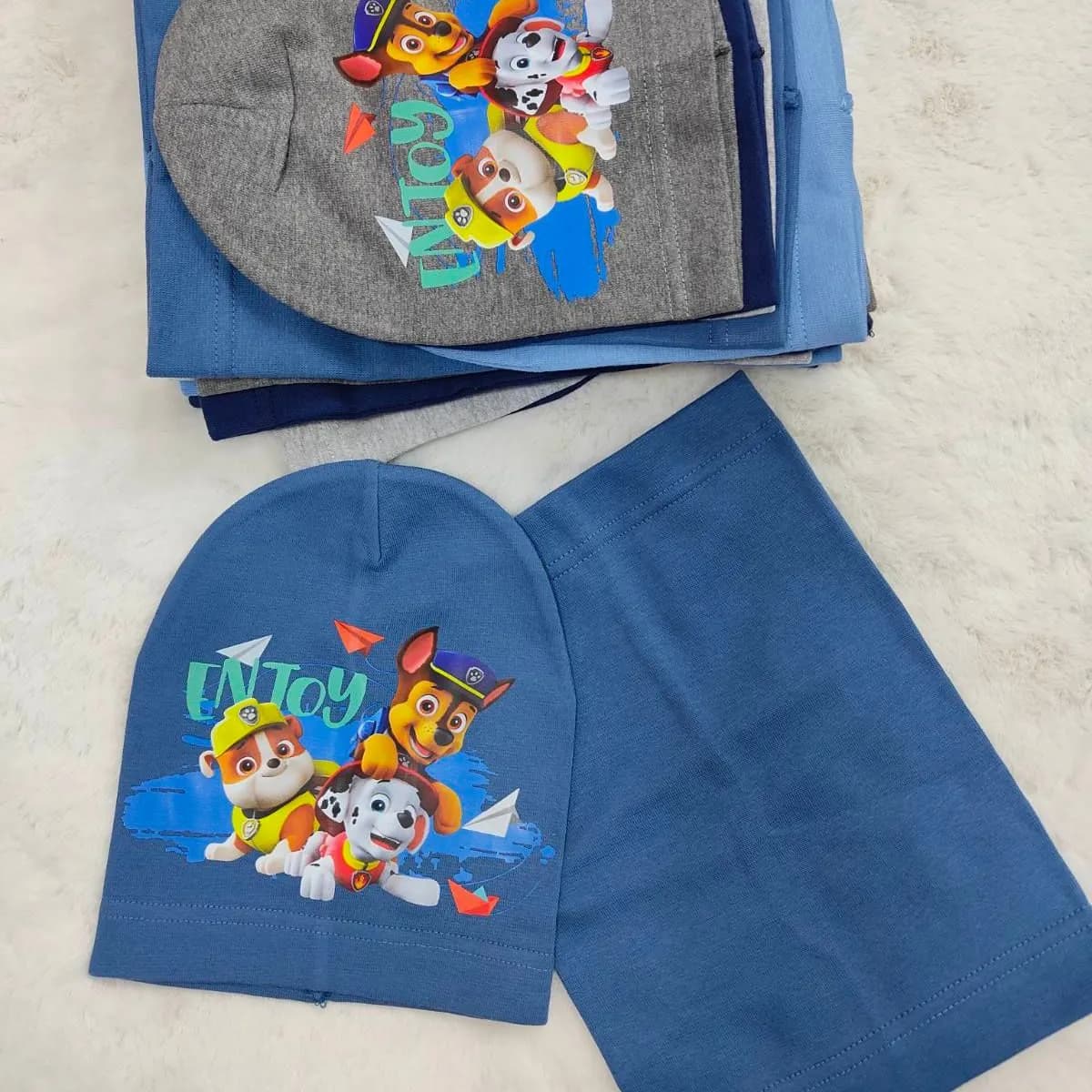 Komplet Czapka Komin dla Dzieci 48-52