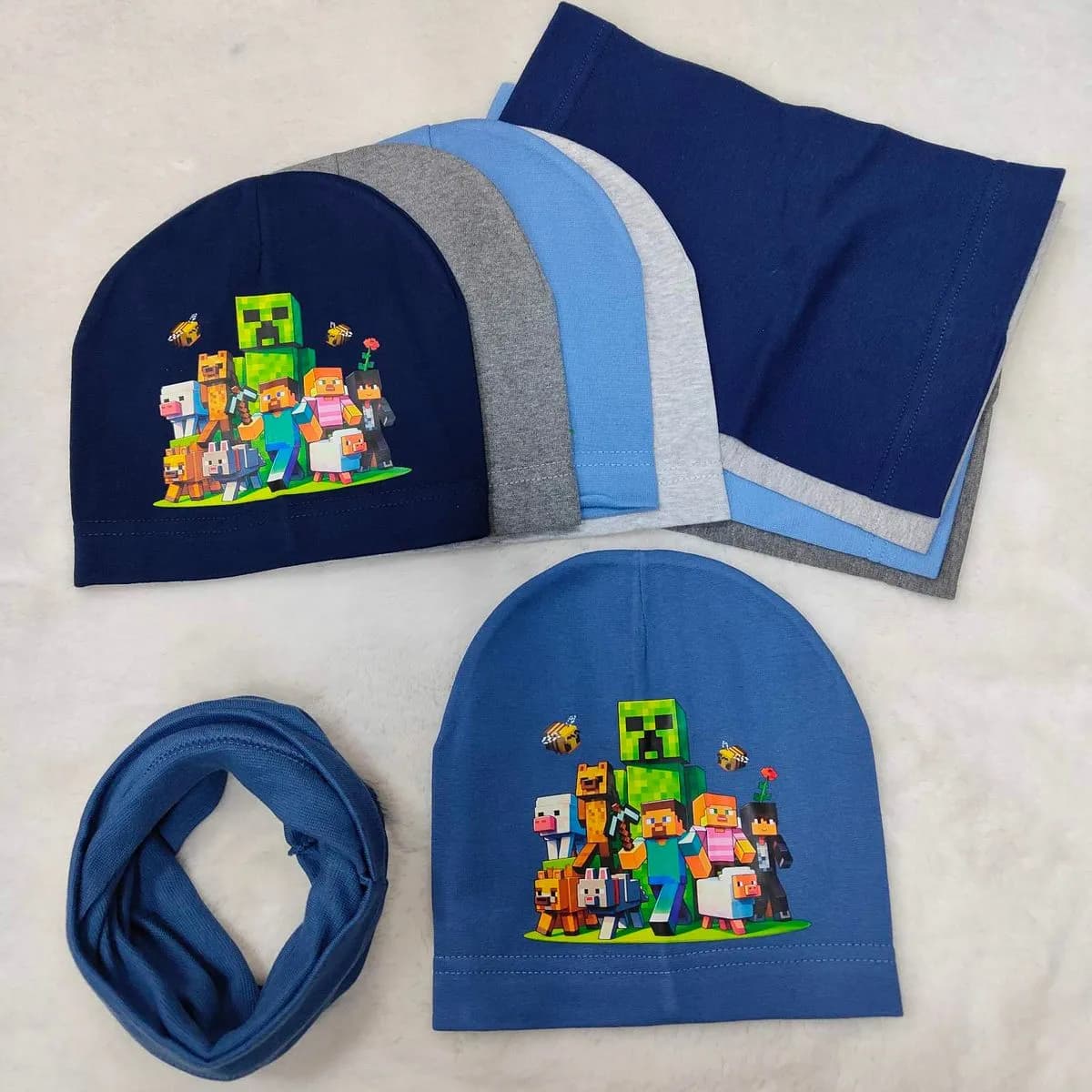 Komplet Czapka Komin dla Dzieci 48-52