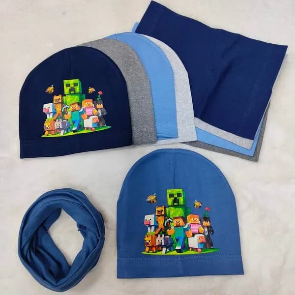 Komplet Czapka Komin dla Dzieci 48-52