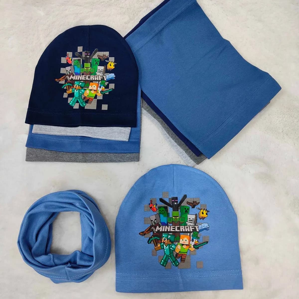 Komplet Czapka Komin dla Dzieci 48-52