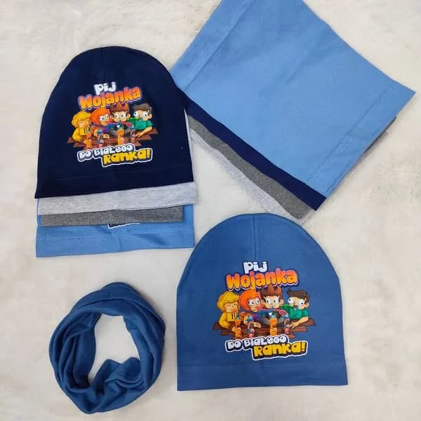 Komplet Czapka Komin dla Dzieci 48-52