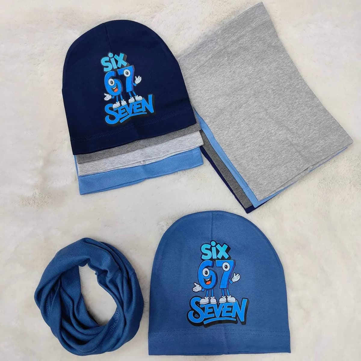 Komplet Czapka Komin dla Dzieci 48-52