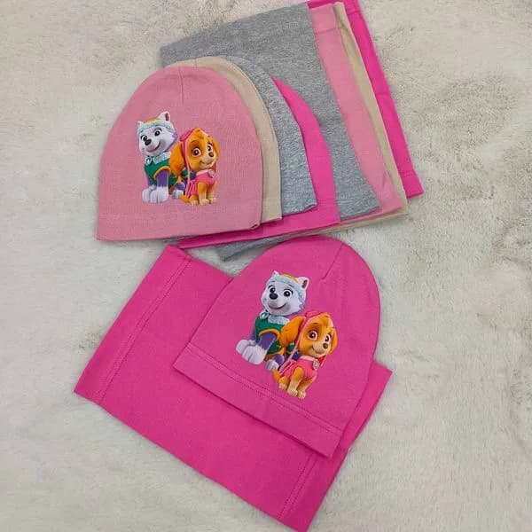 Komplet Czapka Komin dla Dzieci 48-52