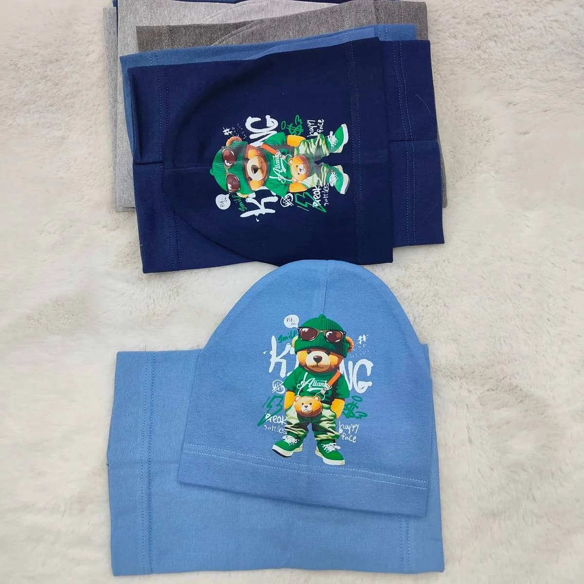 Komplet Czapka Komin dla Dzieci 48-52