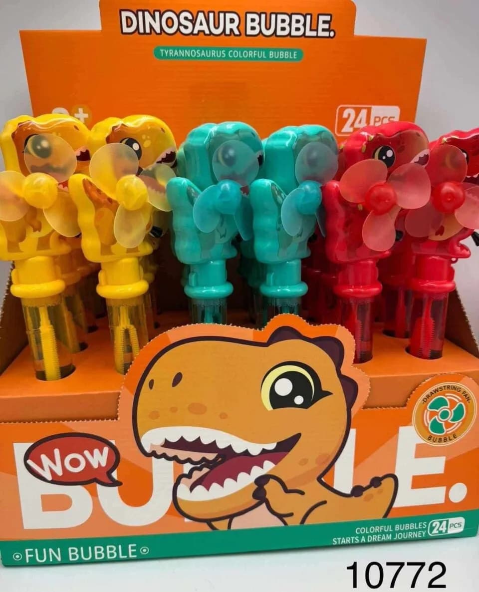 Bańki Mydlane Dinosaur Bubble z Wiatraczkiem Dinozaur 24 szt.