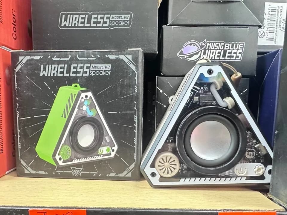 Głośnik Wireless Speaker Model V2 Trójkątny Przezroczysty 6szt