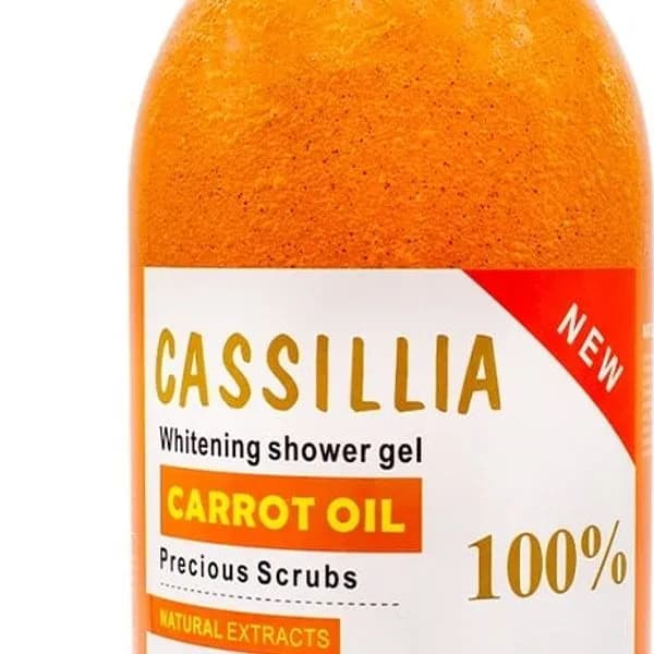 Żel pod prysznic Cassillia Carrot Oil z peelingiem i pompką