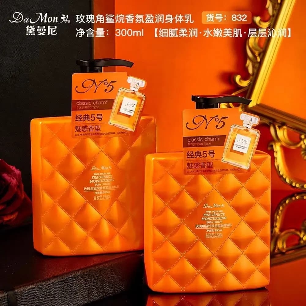 N5 Balsam do Ciała 300 ml DaMonAe Rose Squalane Pomarańczowy