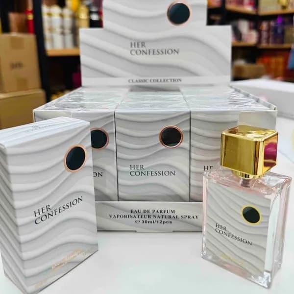 Perfumy damskie Her Confession 30ml EDP ze złotym korkiem 12szt