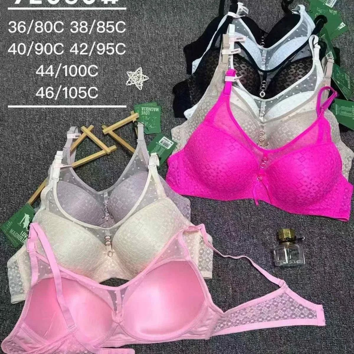 Biustonosze damskie Magnolia Love 92080, miseczka C, mix kolorów