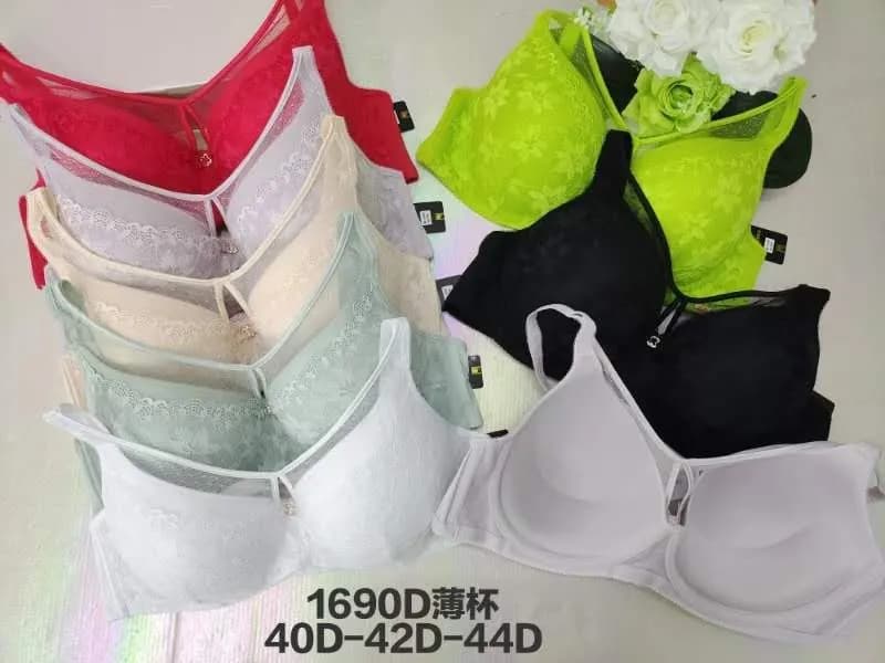 Biustonosze damskie koronkowe 40D-44D, mix kolorów (6 szt.)