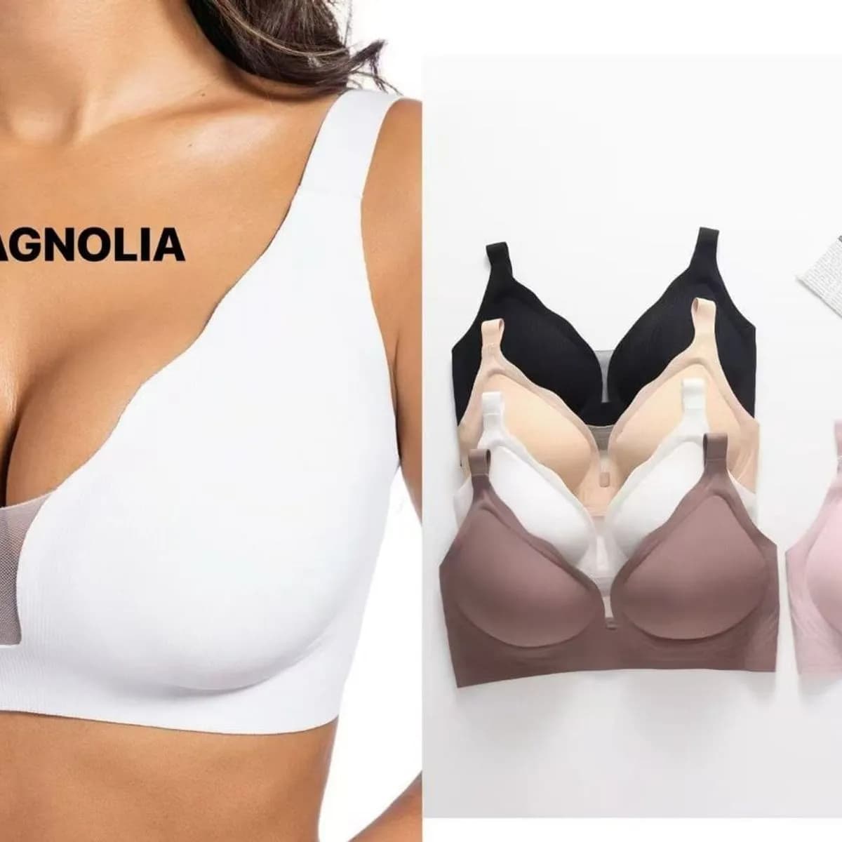 Biustonosze damskie Magnolia 9810 bezszwowe plus size L/XL-6XL