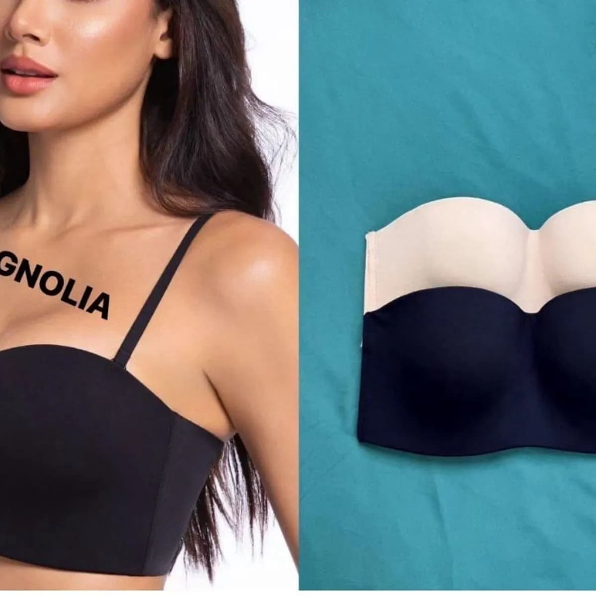 Biustonosze damskie Magnolia 9813 gładkie 34D-40D 16szt