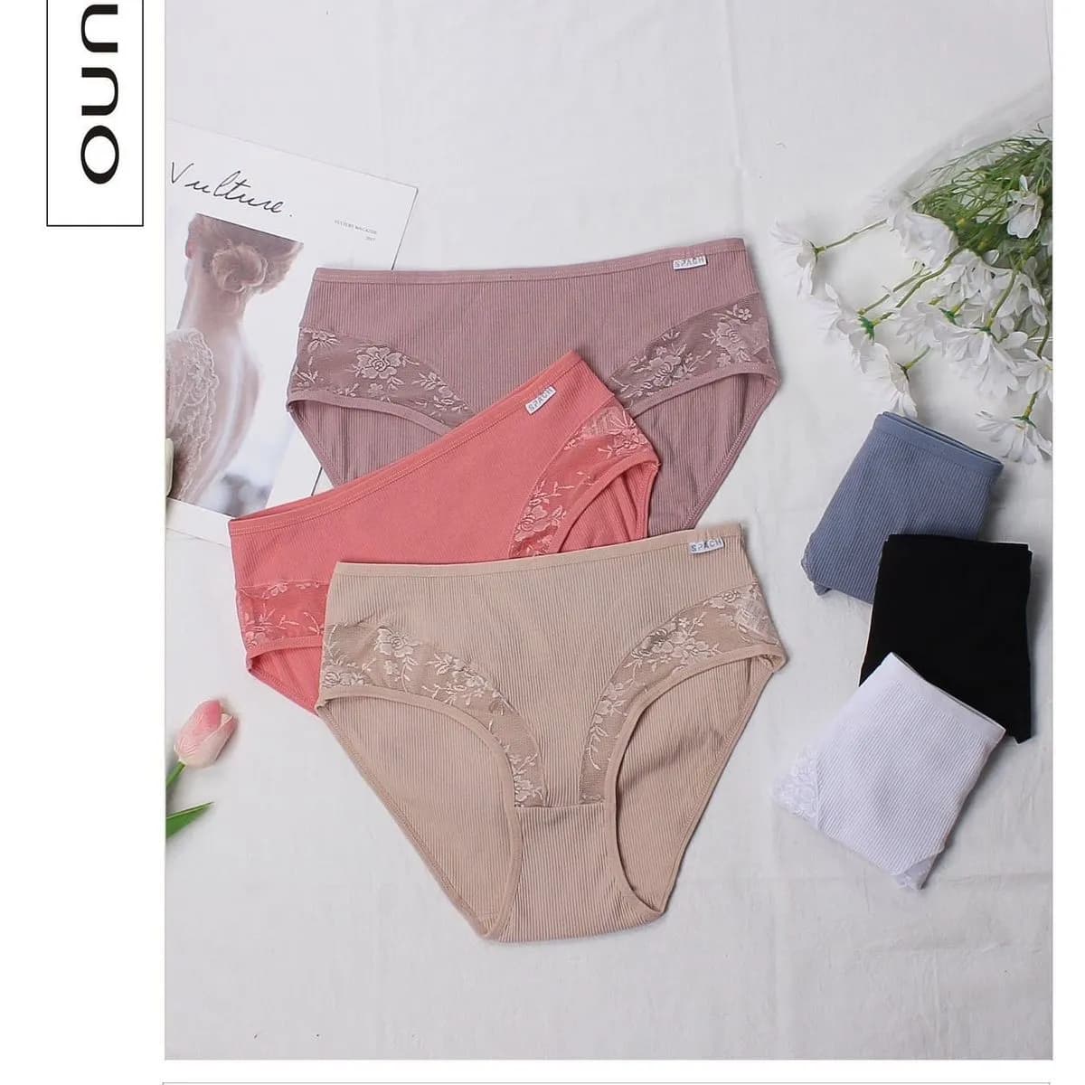 MAJKI DAMSKIE bawełniane prążkowane z koronką L-3XL 24szt