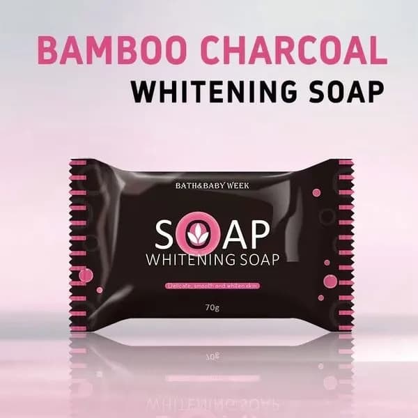 Wybielające Mydło Bambusowe z Węgla Drzewnego 70g