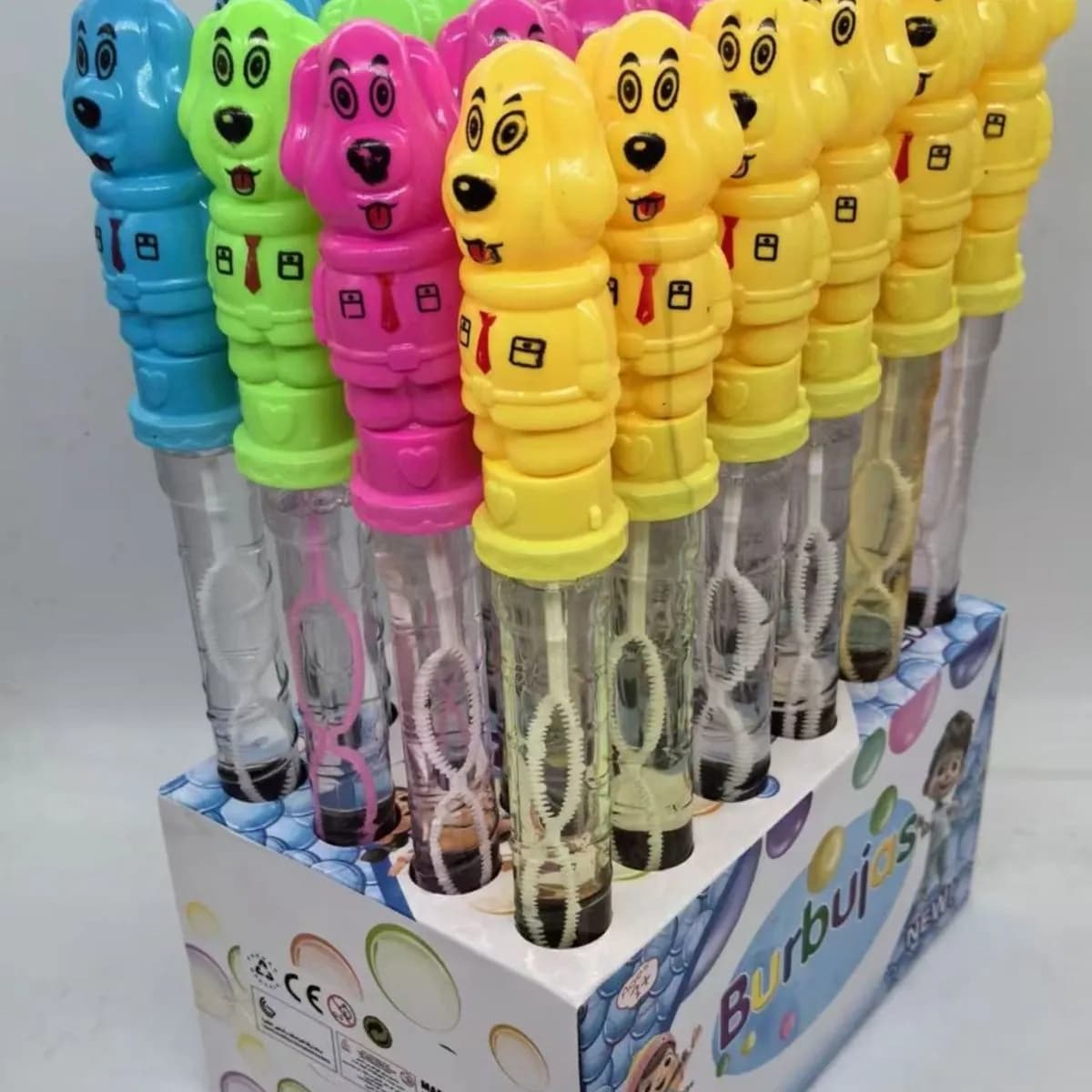 Pistolety do baniek mydlanych z uchwytem piesek 24szt