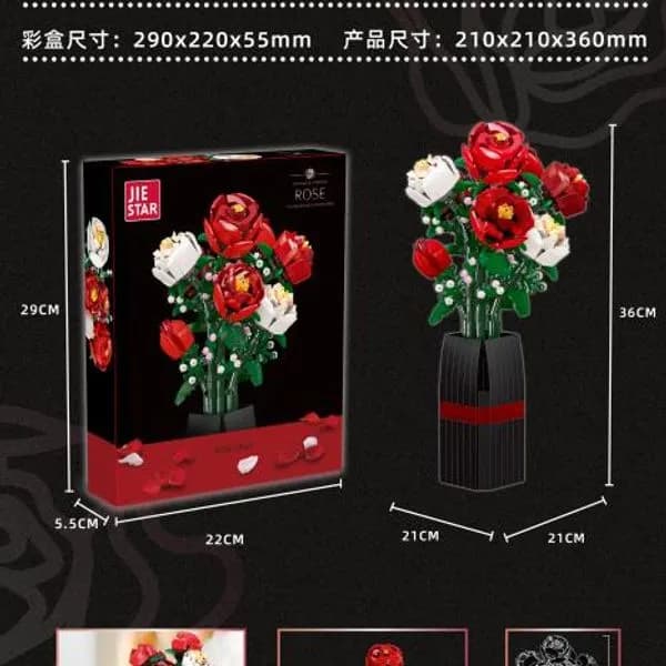 Zabawki Klocki Kwiaty