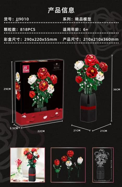 Zabawki Klocki Kwiaty