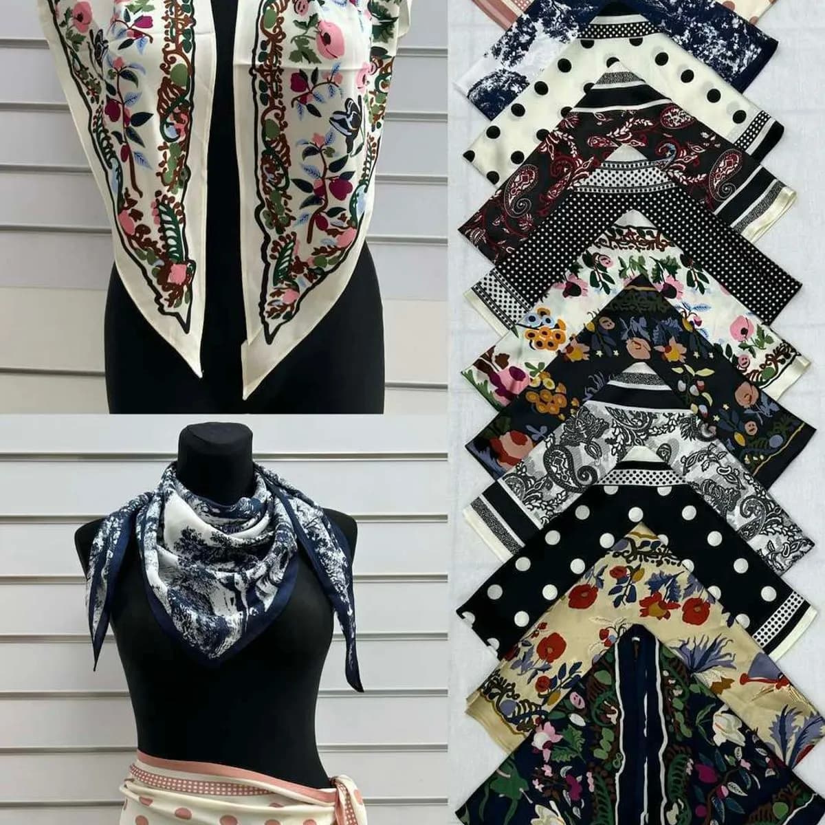 Chusta Damska Viskozowa FY18, wzorzysta, 100x100 cm