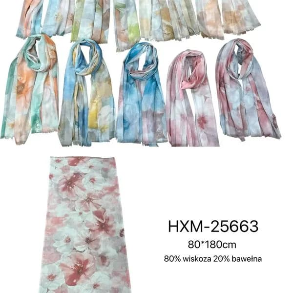 Szaliki damskie HX M-25663 80x180 cm