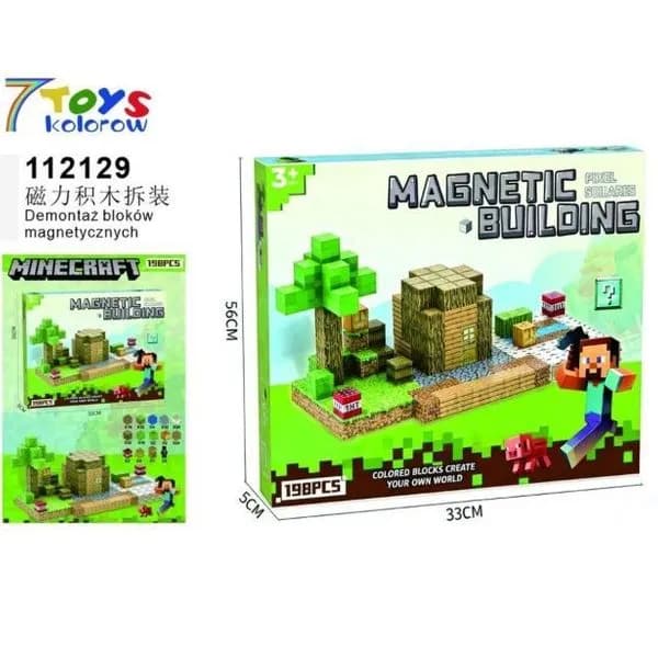 Zabawki Klocki Magnetic Minecraft