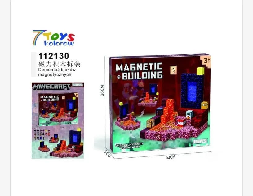 Zabawki Klocki Magnetic Minecraft