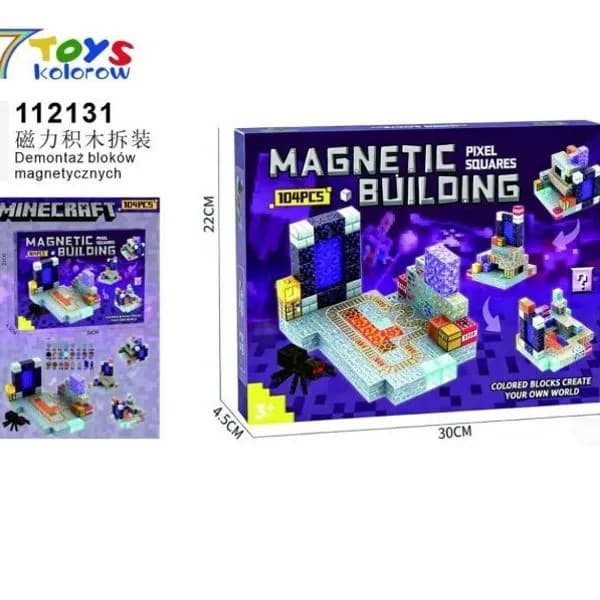 Zabawki Klocki Magnetic Minecraft