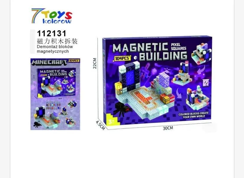 Zabawki Klocki Magnetic Minecraft