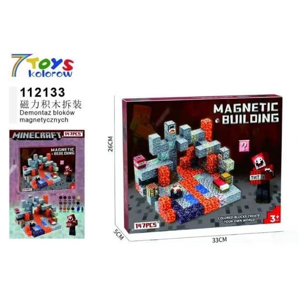 Zabawki Klocki Magnetic Minecraft