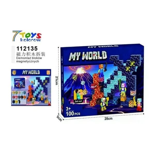 Zabawki Klocki Magnetic Minecraft