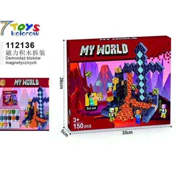 Zabawki Klocki Magnetic Minecraft
