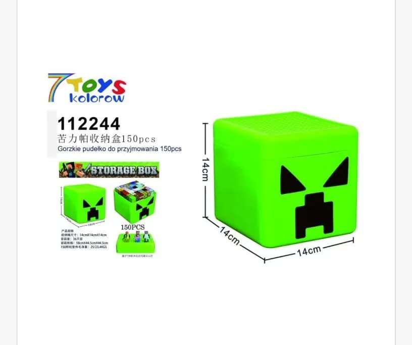 Zabawki Klocki Magnetic Storage Box