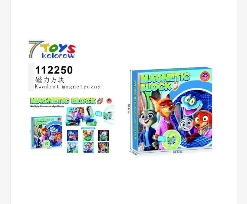 Zabawki Magnetic Klocki Zootopia