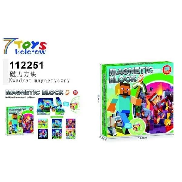 Zabawki Magnetic Klocki Kwadrat