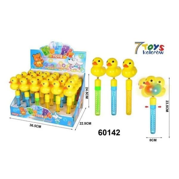 Zabawki do Baniek Mydlanych Kaczki Żółte 8cm