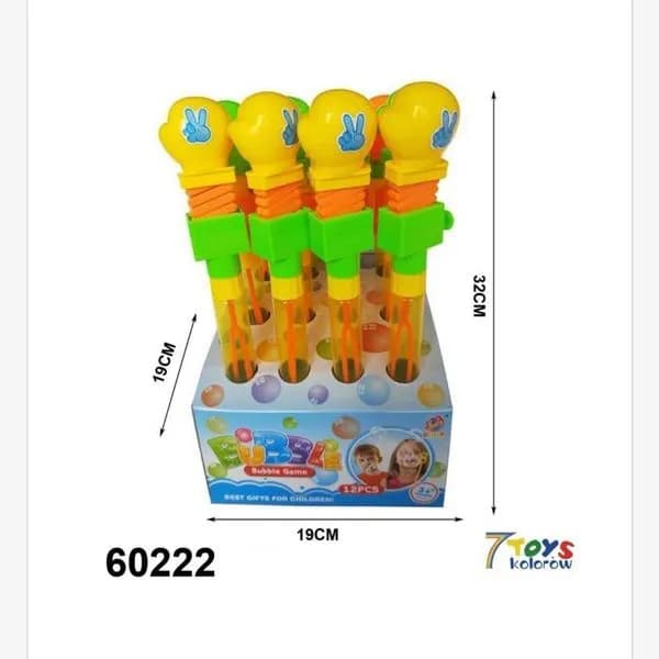 Zestaw zabawek do baniek mydlanych 36 szt. 19 cm