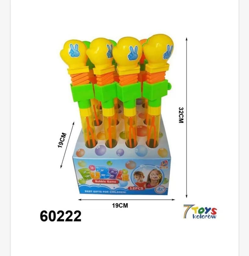 Zestaw zabawek do baniek mydlanych 36 szt. 19 cm