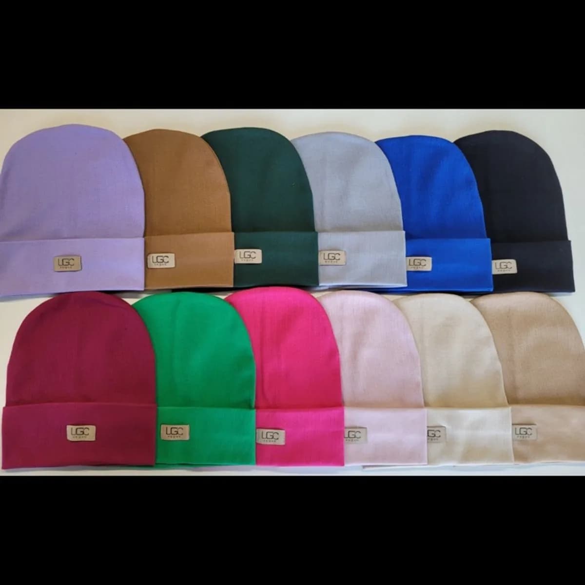 Czapka damska dziecięca z naszywką LGC mix kolorów 10szt
