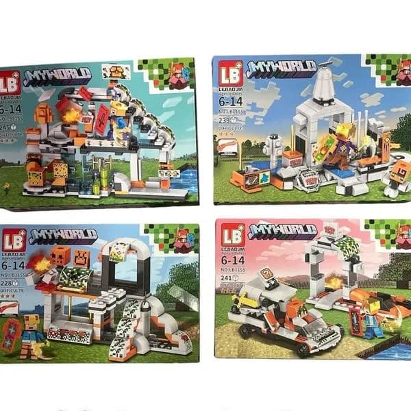Klocki My World LB+ LEBAOJIA 4 szt, zestaw LB1155