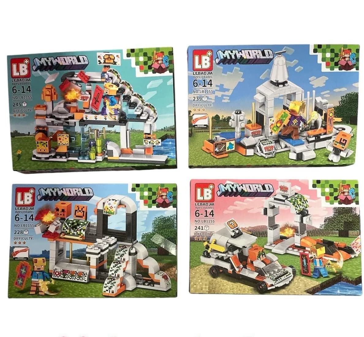 Klocki My World LB+ LEBAOJIA 4 szt, zestaw LB1155