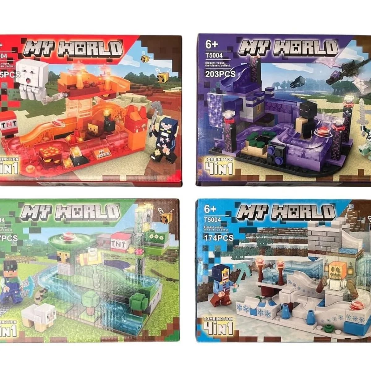 Klocki My World Zestaw 4 szt. Combination 4w1 Seria T5004