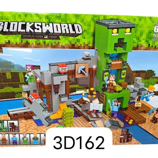 Klocki Blocksworld 1014PCS Zestaw Wieża Creeper NO.162