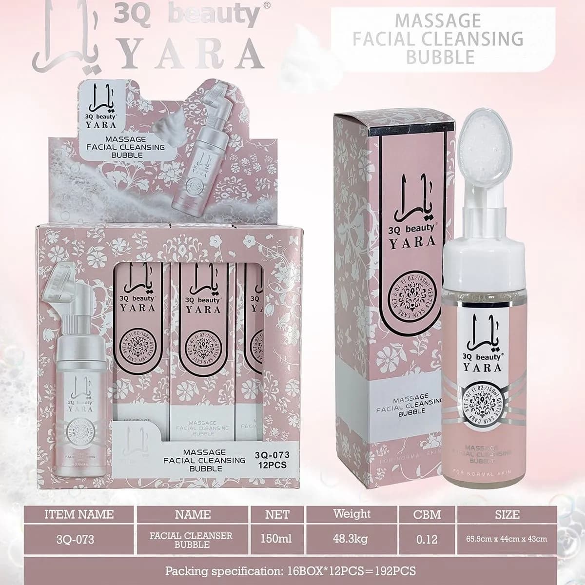 Pianka do mycia twarzy Yara Massage Facial Cleansing Bubble 150ml