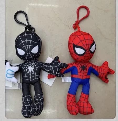 Brelok Spider-Man i Venom Czarny/Czerwony/Czarny-Niebieski